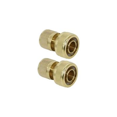 OEM Conector Rápido De Latón De 20 Mm (3/4") Para Manguera De Jardín (paquete De 2) OEM Conector Rápido De Latón De 20 Mm (3/4") Para Manguera De Jardín (paquete De 2)