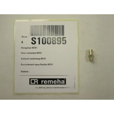 Remeha Boquilla De Manguera M7x1, S100895 Remeha Boquilla De Manguera M7x1, S100895