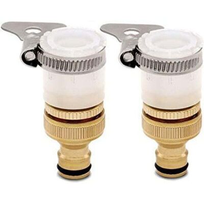 DPZO Adaptador Universal Ct Para Grifo De Baño A Manguera De Jardín, Adaptador Hembra A Ranurado 2 En 1 De 1/2 Pulgada Y 3/4 De Pulgada. DPZO Adaptador Universal Ct Para Grifo De Baño A Manguera De Jardín, Adaptador Hembra A Ranurado 2 En 1 De 1/2 Pulgada Y 3/4 De Pulgada.