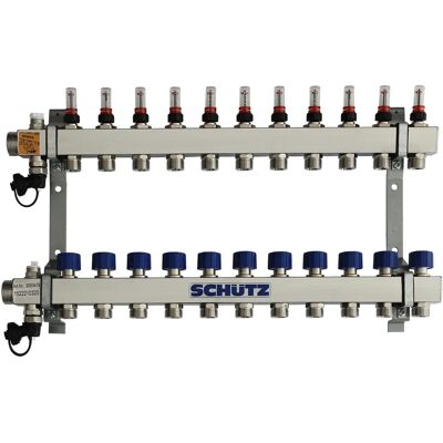 BUDERUS Schütz Colector Tipo Komfort 90-3 Para 11 Circuitos, Acero Inoxidable, Longitud 620 Mm, 3053419 BUDERUS Schütz Colector Tipo Komfort 90-3 Para 11 Circuitos, Acero Inoxidable, Longitud 620 Mm, 3053419