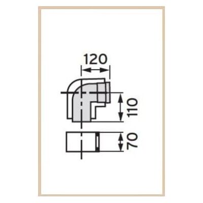Curva de humos de caldera de 87° EcoTec/EcoMax Vaillant 125mm Curva de humos de caldera de 87° EcoTec/EcoMax Vaillant 125mm