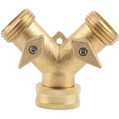 OEM Conector En Y De Latón Para Manguera De Jardín, Rosca Nh 3/4, Válvula Separadora De Agua Tipo Y, Salida Simple De Latón De 2 Vías. OEM Conector En Y De Latón Para Manguera De Jardín, Rosca Nh 3/4, Válvula Separadora De Agua Tipo Y, Salida Simple De Latón De 2 Vías.