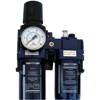 Adler Filtro Separador De Agua + Regulador De Presión + Lubricador 1/2", Equipo Industrial Para Sistemas Neumáticos, Eliminación De Humedad, Ajuste Preciso, Lubricación Uniforme, Color Metálico. Adler Filtro Separador De Agua + Regulador De Presión + Lubricador 1/2", Equipo Industrial Para Sistemas Neumáticos, Eliminación De Humedad, Ajuste Preciso, Lubricación Uniforme, Color Metálico.