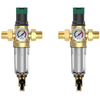 OEM Adecuado Para Dos Filtros De Retrolavado, Con Regulador De Presión Y Manómetro, Interfaz Doméstica De 3/4 De Pulgada, Regulador De Presión Reutilizable. OEM Adecuado Para Dos Filtros De Retrolavado, Con Regulador De Presión Y Manómetro, Interfaz Doméstica De 3/4 De Pulgada, Regulador De Presión Reutilizable.