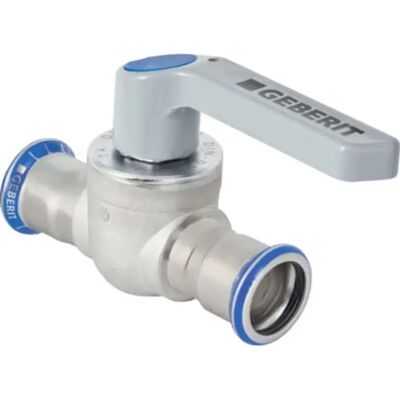 Geberit Mapress Acero Inoxidable Válvula De Bola Con Palanca De Accionamiento, Dn 40, 94957 Geberit Mapress Acero Inoxidable Válvula De Bola Con Palanca De Accionamiento, Dn 40, 94957