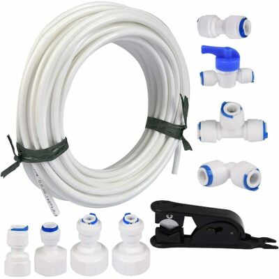 OEM Manguera De Suministro De Agua De 15 Metros Y Kit De Conectores Para Refrigerador Doble De Estilo Europeo (tubo De 1/4"). OEM Manguera De Suministro De Agua De 15 Metros Y Kit De Conectores Para Refrigerador Doble De Estilo Europeo (tubo De 1/4").