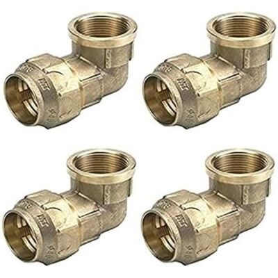 SUINGA Pack 4 Codo Hembra Latón 63mm X 2'' Para Tuberia De Polietileno 63 Mm Accesorio Laton Certificado Aenor Codo Rosca Hembra SUINGA Pack 4 Codo Hembra Latón 63mm X 2'' Para Tuberia De Polietileno 63 Mm Accesorio Laton Certificado Aenor Codo Rosca Hembra