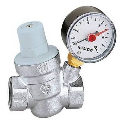 CALEFFI RIDUTTORE DI PRESSIONE CON MANOMETRO 1/2 - 1/2" latón - 0-10 bar - Regulador de presión CALEFFI RIDUTTORE DI PRESSIONE CON MANOMETRO 1/2 - 1/2" latón - 0-10 bar - Regulador de presión