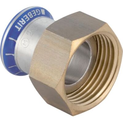 Geberit Mapress Acero Inoxidable Transición Con Tuerca Racor (sin Labs), Dn 20, Dø 22 Mm, 85034 Geberit Mapress Acero Inoxidable Transición Con Tuerca Racor (sin Labs), Dn 20, Dø 22 Mm, 85034