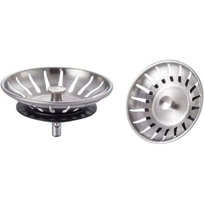 OEM Juego De 2 Tapones De Acero Inoxidable Para Fregadero De Cocina - Colador Universal (diámetro: 78 Mm), Tapón De Fregadero Con 18 Ranuras, Rejilla Antiobstrucción, Cesta De Desagüe Rápido Para Fregader OEM Juego De 2 Tapones De Acero Inoxidable Para Fregadero De Cocina - Colador Universal (diámetro: 78 Mm), Tapón De Fregadero Con 18 Ranuras, Rejilla Antiobstrucción, Cesta De Desagüe Rápido Para Fregader
