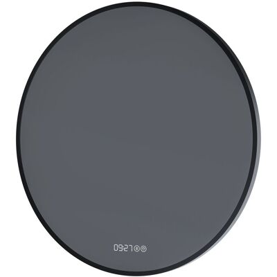 Bernstein - Specchio Rotondo Con Cornice Nera, Led Rilevatore Di Movimento, Controllo Della Luce Antiappannamento, Orologio Digitale 8232-2.0, Ø 60cm 60cm De Diámetro Bernstein - Specchio Rotondo Con Cornice Nera, Led Rilevatore Di Movimento, Controllo Della Luce Antiappannamento, Orologio Digitale 8232-2.0, Ø 60cm 60cm De Diámetro