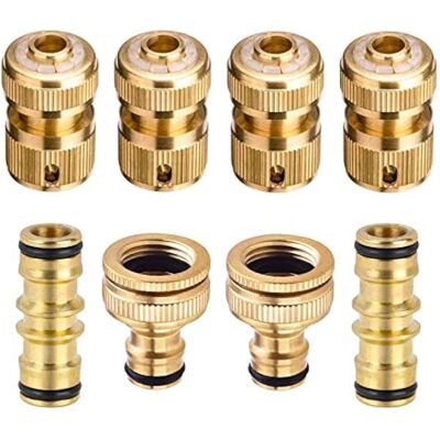 OEM Juego De 8 Acoplamientos Rápidos De Latón Para Accesorios De Jardín, Rosca Hembra De 1,9 Cm, Conexión De Manguera De 1,2 Cm, Conector Rápido De Doble Rosca Macho Para Uso En Jardín. OEM Juego De 8 Acoplamientos Rápidos De Latón Para Accesorios De Jardín, Rosca Hembra De 1,9 Cm, Conexión De Manguera De 1,2 Cm, Conector Rápido De Doble Rosca Macho Para Uso En Jardín.