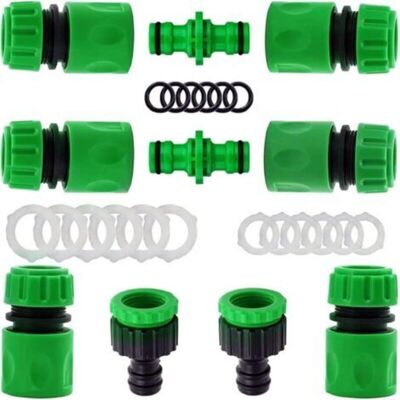 OEM Juego De 10 Conectores Rápidos Para Manguera De Jardín (6 Conectores Rápidos De 1/2", 2 Conectores Dobles, 2 Conectores Para Grifo) - Crezuo OEM Juego De 10 Conectores Rápidos Para Manguera De Jardín (6 Conectores Rápidos De 1/2", 2 Conectores Dobles, 2 Conectores Para Grifo) - Crezuo
