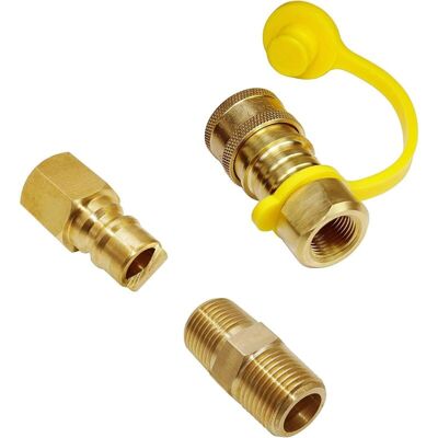 DPZO Acoplamientos Rápidos De 3/8" Para Gas Natural, Juego De Acoplamientos Rápidos Para Propano/glp, Rosca Macho Npt X Rosca Hembra Npt De 3/8". DPZO Acoplamientos Rápidos De 3/8" Para Gas Natural, Juego De Acoplamientos Rápidos Para Propano/glp, Rosca Macho Npt X Rosca Hembra Npt De 3/8".