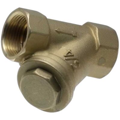TIEMME Filtro Inclinado Latón Medidas Accesorios Fontanería: 1''-1/2 TIEMME Filtro Inclinado Latón Medidas Accesorios Fontanería: 1''-1/2