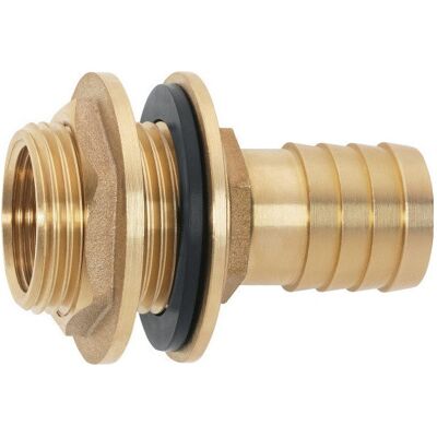 Geka - Kit de conexión para barriles de lluvia, Latón, 25 mm, Rosca 3/4'' Geka - Kit de conexión para barriles de lluvia, Latón, 25 mm, Rosca 3/4''