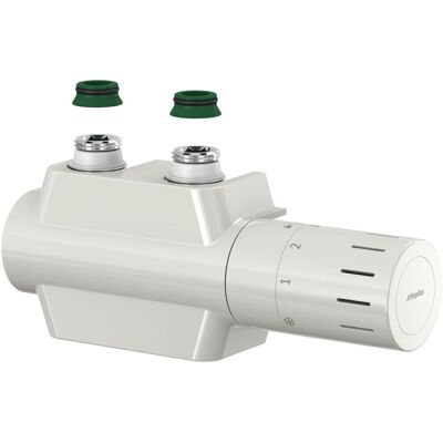 SIMPLEX Conjunto Termostático Variodesign De 3/4" Con Carcasa Y Cabezal Con Conexión M30x1,5, Blanco, Conexión Izquierda O Derecha. El Conjunto Es Compatible. SIMPLEX Conjunto Termostático Variodesign De 3/4" Con Carcasa Y Cabezal Con Conexión M30x1,5, Blanco, Conexión Izquierda O Derecha. El Conjunto Es Compatible.
