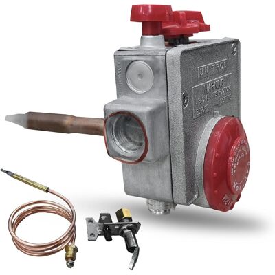 COOCHEER Válvula Para Calentador De Agua A Gas 110-326, Termostato Para Calentador De Agua A Gas Natural, Válvula De Control De Gas Para Calentador De Agua Con Vástago De 1-3/8", 3-1/2" De Columna De Agua COOCHEER Válvula Para Calentador De Agua A Gas 110-326, Termostato Para Calentador De Agua A Gas Natural, Válvula De Control De Gas Para Calentador De Agua Con Vástago De 1-3/8", 3-1/2" De Columna De Agua