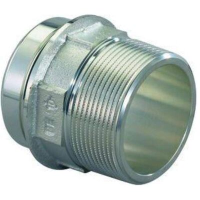 Conector de tubería Uponor RS2 - Adaptador de latón cromado 1/2 pulgada Conector de tubería Uponor RS2 - Adaptador de latón cromado 1/2 pulgada