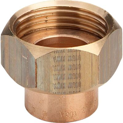 VIEGA ITALIA SRL Viega Racor De Conexión, D 18mm, G 3/4 Bronce Rojo, Latón Modelo 94359, 288396 VIEGA ITALIA SRL Viega Racor De Conexión, D 18mm, G 3/4 Bronce Rojo, Latón Modelo 94359, 288396
