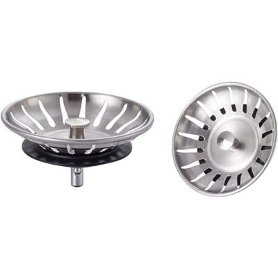 OEM Tapón De Fregadero De Cocina De Acero Inoxidable De 2 Piezas - Colador De Fregadero Universal (diámetro: 78 Mm), Tapón De Desagüe Con 18 Ranuras, Rejilla Antiatascos, Cesta De Desagüe De Drenaje Rápid OEM Tapón De Fregadero De Cocina De Acero Inoxidable De 2 Piezas - Colador De Fregadero Universal (diámetro: 78 Mm), Tapón De Desagüe Con 18 Ranuras, Rejilla Antiatascos, Cesta De Desagüe De Drenaje Rápid