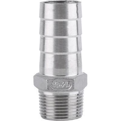 INEASICER Raccord De Tuyau, Adaptador, Raccord Fileté Macho En Acero Inoxidable Ss304, Raccord Bsp, Tuyau Cannelé, Conectores De Piezas (3/4'' X 25 Mm) INEASICER Raccord De Tuyau, Adaptador, Raccord Fileté Macho En Acero Inoxidable Ss304, Raccord Bsp, Tuyau Cannelé, Conectores De Piezas (3/4'' X 25 Mm)