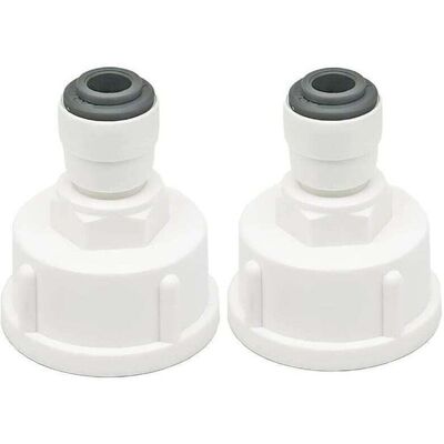 OEM Conector De Línea De Agua Para Refrigerador, 2 Piezas, Conexión Rápida De 1/4" A Conector Hembra De 3/4", Doble Sellado, Conexión Rápida Para Filtro De Agua - Crezuo OEM Conector De Línea De Agua Para Refrigerador, 2 Piezas, Conexión Rápida De 1/4" A Conector Hembra De 3/4", Doble Sellado, Conexión Rápida Para Filtro De Agua - Crezuo