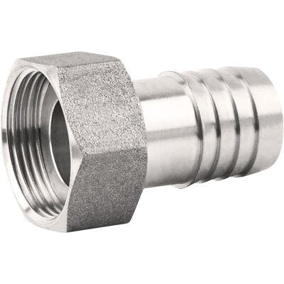 Racor 20x27 Hembra De Acero Inoxidable 316l Con Tuerca Móvil, Para Tubo Ø19, Ø Muescas 20,5 Acs Boutté Racor 20x27 Hembra De Acero Inoxidable 316l Con Tuerca Móvil, Para Tubo Ø19, Ø Muescas 20,5 Acs Boutté