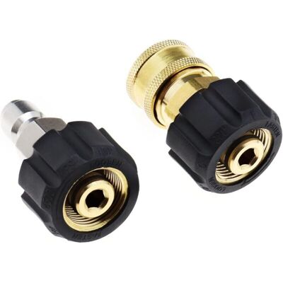 DPZO 2 Adaptadores Para Mangueras De Limpiadoras De Alta Presión: Rosca Hembra A Acoplamiento Rápido De 3/8" Y Acoplamiento Rápido De Rosca Hembra A Rosca Hembra M22 De 14 Mm. DPZO 2 Adaptadores Para Mangueras De Limpiadoras De Alta Presión: Rosca Hembra A Acoplamiento Rápido De 3/8" Y Acoplamiento Rápido De Rosca Hembra A Rosca Hembra M22 De 14 Mm.