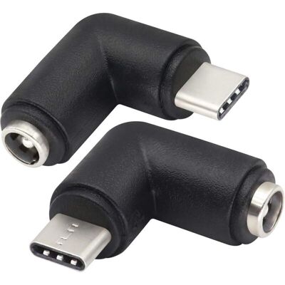 OEM (paquete De 2/tipo C) Conector Usb Tipo C Macho A Dc Hembra De 5,5 X 2,1 Mm Con Adaptador De Corriente Dc Tipo C De 5 V Para Dispositivos De Carga Usb Tipo C - Crezuo OEM (paquete De 2/tipo C) Conector Usb Tipo C Macho A Dc Hembra De 5,5 X 2,1 Mm Con Adaptador De Corriente Dc Tipo C De 5 V Para Dispositivos De Carga Usb Tipo C - Crezuo