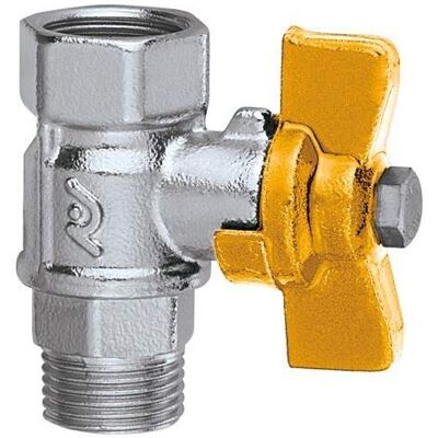 Thermador Caleffi Válvula De Bola De Corte, Solar, 1/2" M X 1/2" H, 250400 Thermador Caleffi Válvula De Bola De Corte, Solar, 1/2" M X 1/2" H, 250400