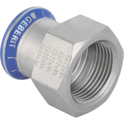 Geberit Mapress Acero Inoxidable Transición Con Rosca Interior (sin Labs), Dn 25 / 15, Dø 28 Mm, 81807 Geberit Mapress Acero Inoxidable Transición Con Rosca Interior (sin Labs), Dn 25 / 15, Dø 28 Mm, 81807