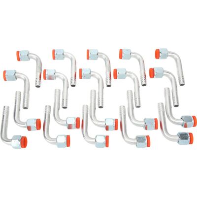 OEM 20 Piezas De Tuerca De Codo Con Púas De 90 Grados, Conector Hembra Con Junta Tórica, Adaptador De Manguera De Aire Acondicionado, Sello De 5/8 Pulg.-crezuo OEM 20 Piezas De Tuerca De Codo Con Púas De 90 Grados, Conector Hembra Con Junta Tórica, Adaptador De Manguera De Aire Acondicionado, Sello De 5/8 Pulg.-crezuo
