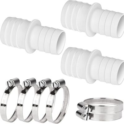 OEM Conectores De Manguera Para Piscina, Paquete De 4, Conector De Manguera Con Abrazaderas, Diámetro De 32 Mm A 38 Mm Con 8 Abrazaderas, Adaptador De Manguera Para Piscina, Adaptadores De Manguera (blanc OEM Conectores De Manguera Para Piscina, Paquete De 4, Conector De Manguera Con Abrazaderas, Diámetro De 32 Mm A 38 Mm Con 8 Abrazaderas, Adaptador De Manguera Para Piscina, Adaptadores De Manguera (blanc