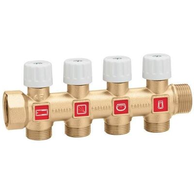 Caleffi 354 Colector simple - 3/4" - Sistema de calefacción Caleffi 354 Colector simple - 3/4" - Sistema de calefacción