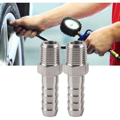 INEASICER Conectores Rápidos Para Mangueras Corrugadas, 2 Piezas, 1/4 Pulgada, Accesorios De Manguera De Aire De Acero Inoxidable, Conexión Macho Bspt + Manguera De Conexión (bspt1/4-10 Mm) INEASICER Conectores Rápidos Para Mangueras Corrugadas, 2 Piezas, 1/4 Pulgada, Accesorios De Manguera De Aire De Acero Inoxidable, Conexión Macho Bspt + Manguera De Conexión (bspt1/4-10 Mm)