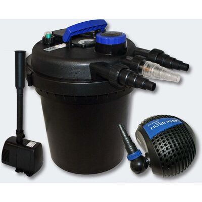 HELLOSHOP26 Kit Filtración Presión 6000l Uvc Bomba Fuente 11 Watts HELLOSHOP26 Kit Filtración Presión 6000l Uvc Bomba Fuente 11 Watts