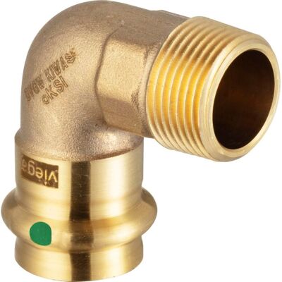 Viega Codo de 90° en Bronce - Conexión de Tubería Viega Codo de 90° en Bronce - Conexión de Tubería
