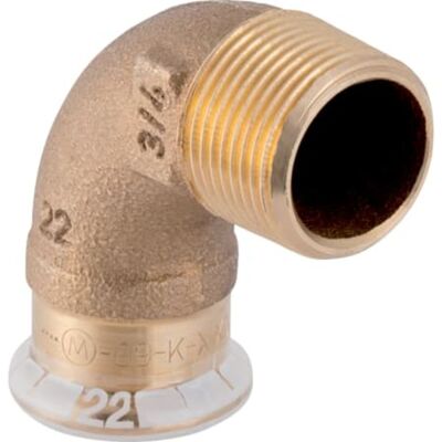 Geberit Mapress Cobre Codo De Transición 90° Con Rosca Macho, Dn 50, 63889 Geberit Mapress Cobre Codo De Transición 90° Con Rosca Macho, Dn 50, 63889