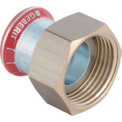 Geberit Mapress Acero Al Carbono Transición Con Tuerca De Unión, Dn 50, Dø 54 Mm, G 2 1/2, 25054 Geberit Mapress Acero Al Carbono Transición Con Tuerca De Unión, Dn 50, Dø 54 Mm, G 2 1/2, 25054