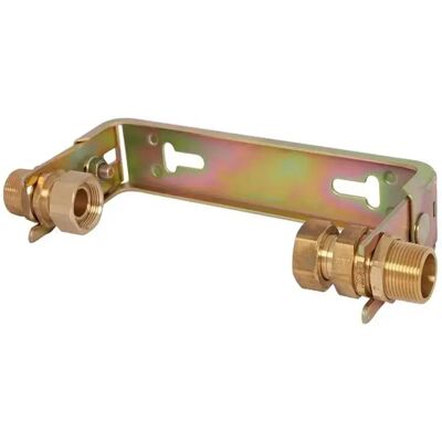 SCHLÖSSER ARMATUREN Js Estribo De Montaje Para Contador De Agua, Horizontal, Con Racor, Ajustable, Con Caudal Continuo Q3=4m3/h, 1'' X 1'', Galvanizado, 0022602570001 SCHLÖSSER ARMATUREN Js Estribo De Montaje Para Contador De Agua, Horizontal, Con Racor, Ajustable, Con Caudal Continuo Q3=4m3/h, 1'' X 1'', Galvanizado, 0022602570001
