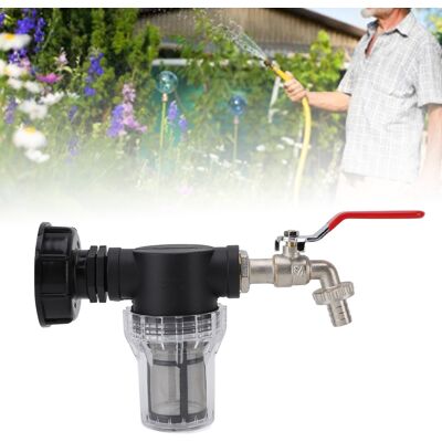 OEM Filtro De Conexión Para Tanque Ibc Con Adaptador De Grifo G3/4 Y Alto Caudal, Rosca Interna S60x6 A G3/4, Plástico. OEM Filtro De Conexión Para Tanque Ibc Con Adaptador De Grifo G3/4 Y Alto Caudal, Rosca Interna S60x6 A G3/4, Plástico.