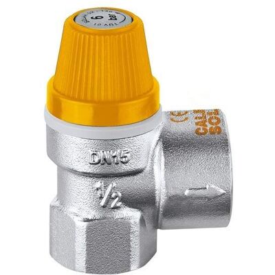 Válvula de seguridad Caleffi - Modelo 253042 - Latón, 2,5 Bar Válvula de seguridad Caleffi - Modelo 253042 - Latón, 2,5 Bar