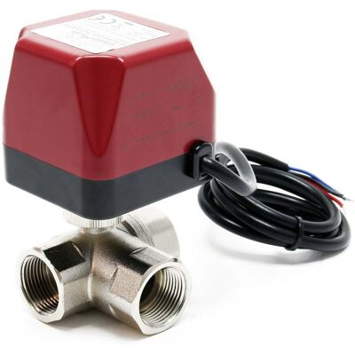 HELLOSHOP26 Válvula Motorizada De 3 Vías Electroválvula Motorizada Zona Dn20 26,9 Mm (3/4') 220vac 160001633 HELLOSHOP26 Válvula Motorizada De 3 Vías Electroválvula Motorizada Zona Dn20 26,9 Mm (3/4') 220vac 160001633