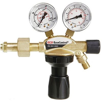Gce - Regulador De Presión De Botella Basecontrol Argon / Co 200bar Con Válvula 24l / Min Rhöna Gce - Regulador De Presión De Botella Basecontrol Argon / Co 200bar Con Válvula 24l / Min Rhöna