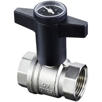 OVENTROP Grifo Optibal Ff Dn32 Con Termómetro OVENTROP Grifo Optibal Ff Dn32 Con Termómetro