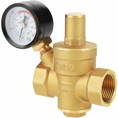 OEM Dn20 Vanne De Réduction De Pression D'Eau Réglable En Laiton Avec Manomètre Compteur De Pression,réducteur De Pression,dolaso OEM Dn20 Vanne De Réduction De Pression D'Eau Réglable En Laiton Avec Manomètre Compteur De Pression,réducteur De Pression,dolaso