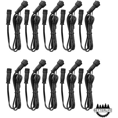 OEM Cable De Extensión (paquete De 10) Para Focos Led Empotrables, Impermeable Ip67, 1 M/3,3 Pies, 2 Pines, Con Conectores Macho Y Hembra. OEM Cable De Extensión (paquete De 10) Para Focos Led Empotrables, Impermeable Ip67, 1 M/3,3 Pies, 2 Pines, Con Conectores Macho Y Hembra.