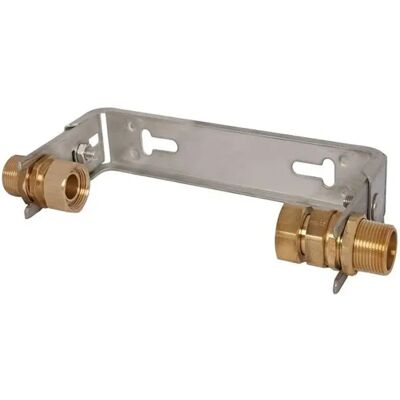 SCHLÖSSER ARMATUREN Js Estribo De Montaje Del Contador De Agua, Horizontal, Con Racor, Ajustable, Con Caudal Continuo Q3=10,0m3/h, 1'' X 1'', De Acero Inoxidable, 0022603000001 SCHLÖSSER ARMATUREN Js Estribo De Montaje Del Contador De Agua, Horizontal, Con Racor, Ajustable, Con Caudal Continuo Q3=10,0m3/h, 1'' X 1'', De Acero Inoxidable, 0022603000001