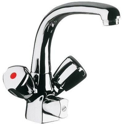 Kludi Standard Grifo Mezclador Spt Dn 15, Maneta Terralux Plástico Cromo, 317300515 Kludi Standard Grifo Mezclador Spt Dn 15, Maneta Terralux Plástico Cromo, 317300515